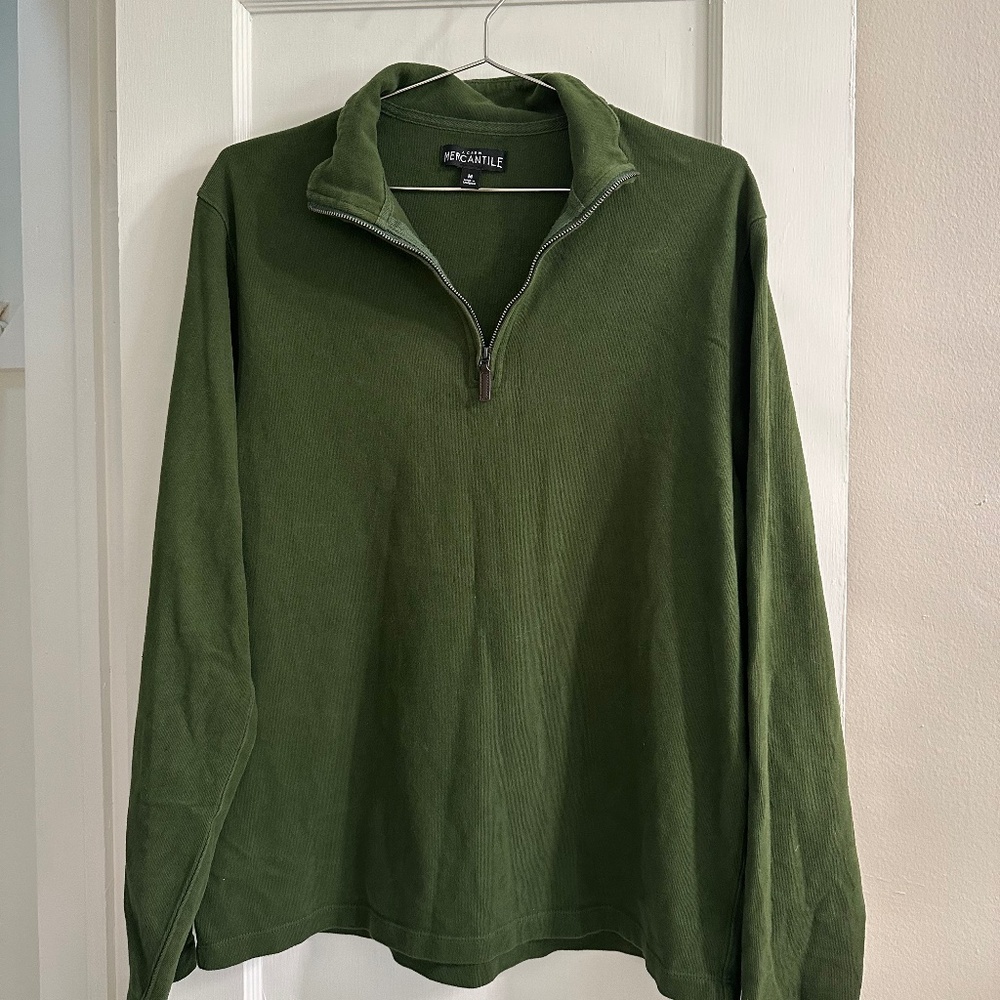 J. Crew Mercantile Men's Pull over Zip Sweatshirt